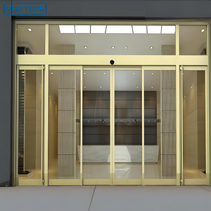 <span class=keywords><strong>Puerta</strong></span> de Entrada de Vidrio Automática con Marco de Aleación de Aluminio Resistente a la Intemperie de Tamaño Personalizado OUTUS - Product Image 2