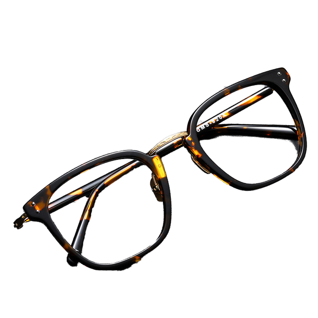 Retro Acetate Titanium Eyeglass Frames High Quality Fashionable Solid Glasses Direct Wholesale From Shenzhen Factory