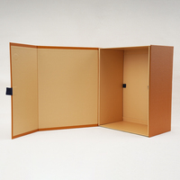 Boîte cadeau rigide pliable réutilisable avec fermeture magnétique, finition brillante, ruban de tirage, pour cosmétiques, vêtements, articles d'entreprise de luxe