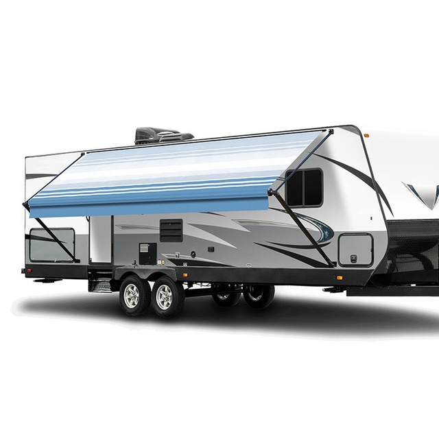 RV Awning Caravan Sunshade Square Oxford Cloth Waterproof 2000 Side Canopy W5600 Camping Trailer Modified Car