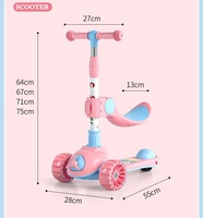Trottinettes pour enfants, jouets à roulettes, trottinettes d'apprentissage à la marche, trottinettes à trois roues pour enfants