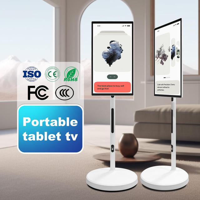 Verified Supplier 32 Inch Battery Power Android 12 OS Stand Scrollable Interactive Shopping Mall Advertising Touch Screen Kiosk