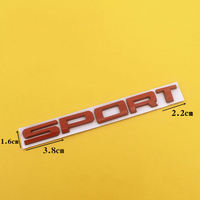 Autocollant Métallique 3D pour Coffre de Voiture, Emblème Sportif, Logo, Lettres, Badge