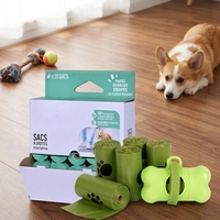 Sacs à déjections canines biodégradables, imperméables, durables, personnalisables, de luxe, en gros, sacs à crottes compostables