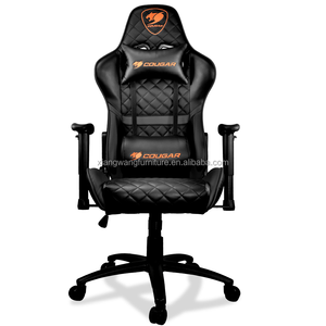 Silla de juego ergonómica verde personalizada Cougar, venta al por mayor, estilo ejecutivo de cuero con función de masaje para jugadores