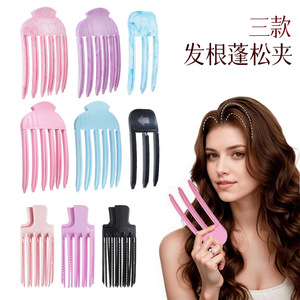 High Temperature Resistant Hair Styling Comb Fluffy Clip For Root Volumizing Daily Use Unisex PP <b>Material</b> - Product Image 2