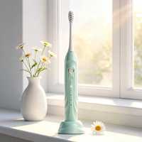 Brosse à dents électrique sonique rechargeable, charge inductive, étanche IPX7, 5 modes, poils doux, soins bucco-dentaires à domicile