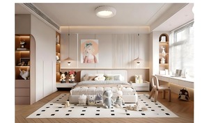 Ensemble de chambre à coucher en bois sur mesure pour toute la maison, style moderne et luxueux, avec rangement pour appartement - Product Image 2