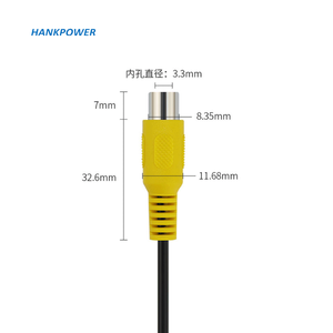 Tinning Bộ Chuyển Đổi Đầu Cái <span class=keywords><strong>RCA</strong></span> Dây Che Chắn Cho Đầu Nối Âm Thanh Xe Hơi Cáp AV - Product Image 5
