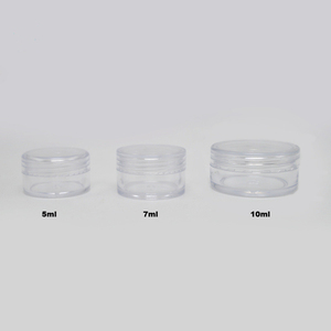 מיכלים צנצנת קרם ריקה PS פלסטיק קטן פלסטיק קוסמטי מותאם אישית 3 גרם 5 גרם 10 גרם 15 גרם 20 גרם אריזת קוסמטיקה שקופה PE קופסא קרטון - Product Image 4