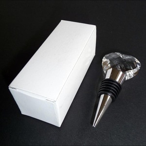 Tapón de cristal con forma de corazón para botella de vino, MH-QT092 - Product Image 2