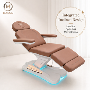 Lettino Elettrico Regolabile per Estetica e Tatuaggi con Motori CE, Poltrona Reclinabile per Salone di Bellezza, Tavolo da Massaggio, Lettino per Terapia Facciale, per Hotel - Product Image 4