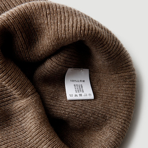 Gorro de Invierno Cálido y Grueso de Cachemira Tejida de Doble Capa para Mujer, Venta al por Mayor - Product Image 2