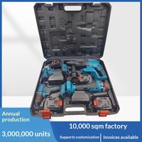 Vente directe usine – Kit multifonctionnel de batteries au lithium cinq pièces avec perceuse à percussion réversible, clé à chocs et meuleuse d'angle à prise MT