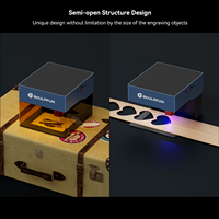 Mesin Pemotong Laser Dioda CNC SCULPFUN ICube 5W Kecil untuk Kayu