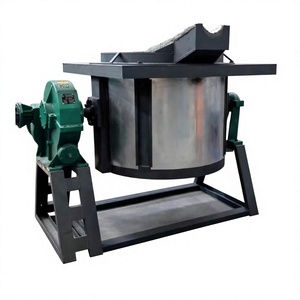 Horno de Inducción Inclinable con Reductor para Reciclaje de Aluminio y Cobre, Reutilización de Chatarra, Máquina Eléctrica para Fundir Metales - Product Image 1