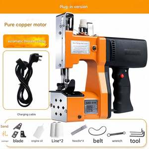Máquina de Coser Portátil Manual Eléctrica Mini para Fábricas, Uso Doméstico e Industrial, Cerradora de Bolsas para Sellado de Sacos de Arroz Tejidos - Product Image 3