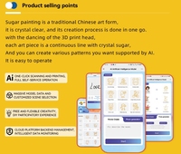 Commercial AI Food Printer Custom Sugar Paste Painting Vending Machine Panda Intelligent Self-Service Candy Maker Equipment