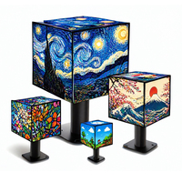 Écran LED intérieur de forme spéciale, enseignes de magasin, affichage publicitaire multi-faces en forme de cube magique