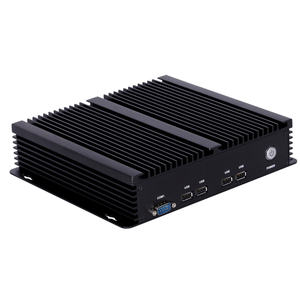 คอมพิวเตอร์อุตสาหกรรมขนาดเล็กแบบไร้พัดลม OEM/ODM พร้อมกล่องอะลูมิเนียม GPIO RS485 พอร์ต LAN คู่  ซีพียู Core I3 I5 I7  คอมพิวเตอร์ขนาดเล็กแบบไร้พัดลม - Product Image 1