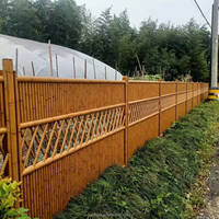 Postes de Cerca de Aleación de Aluminio con Aspecto de Bambú para Cerramientos de Jardín, Límites Rústicos de Propiedades y Aplicaciones Decorativas de Paisajismo