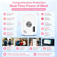 Rastreador GPS TraceLink M9 4G LTE con Alarma SOS, Llamadas Bidireccionales, Resistente al Agua, Rastreo de Ubicación en Tiempo Real, Diseño Magnético para Niños
