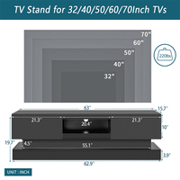 Meuble TV LED en bois Offre Spéciale, Table à thé, meuble TV