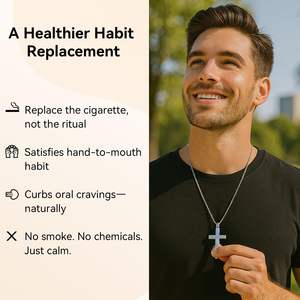 Personalizado Aromaterapia Cruz Colar Inalador De Aço Inoxidável Jóias para Ansiedade Alívio Meditação Presente Essencial - Product Image 2