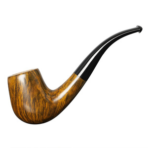 Heatherwood Pipe Classic Large Bend 9mm Activated Carbon Filter Cumberland Vulcanized Rubber Mouthpiece - Product Image 1