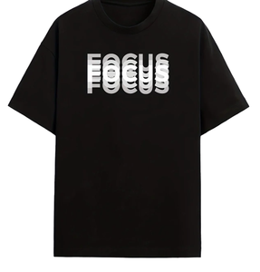 T-shirt urbain premium |   T-shirt pour hommes avec typographie dégradée |   Chemise ample à épaules tombantes 100% coton - Product Image 1