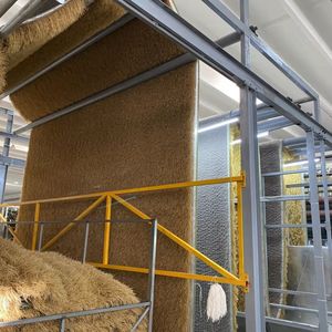 Chaume artificielle de marchandises prêtes à l'emploi pour la décoration PP + PE Herbe synthétique pour toit Chaume de simulation ignifuge pour la plage - Product Image 6