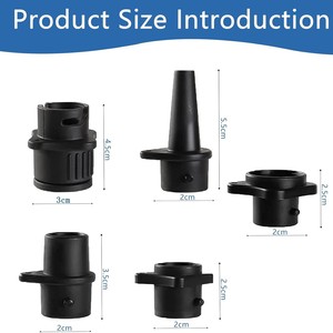 Connecteur de valve d'air multifonctionnel Autonomie, ensemble de 5 pièces, adaptateur de gonflage universel pour kayak, bateau gonflable, planche de surf, salle de sport - Product Image 3