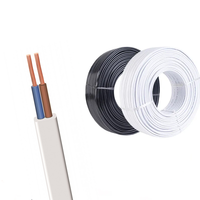 Câble électrique plat flexible isolé en PVC EN 50525-2-11 60227 IEC 56 H03V2V2H2-F, cuivre, 2 conducteurs, pour la construction de maisons