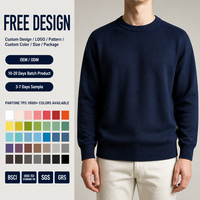 Maßgefertigter OEM Herren-Pullover Jacquard-Strickpullover Winter-Rundhalspullover Baumwoll-Strickpullover Designer Maßgeschneiderter Strickpullover