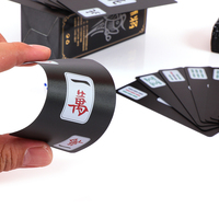 Jeu de Mahjong américain économique, cartes écologiques avec logo personnalisé, 152 cartes, finition mate, pour les familles et les joueurs de poker