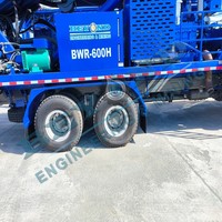 Machine de forage de puits montée sur camion avec moteur diesel BWR-400, diamètre de forage de 600 mm pour le forage de puits de 450 m