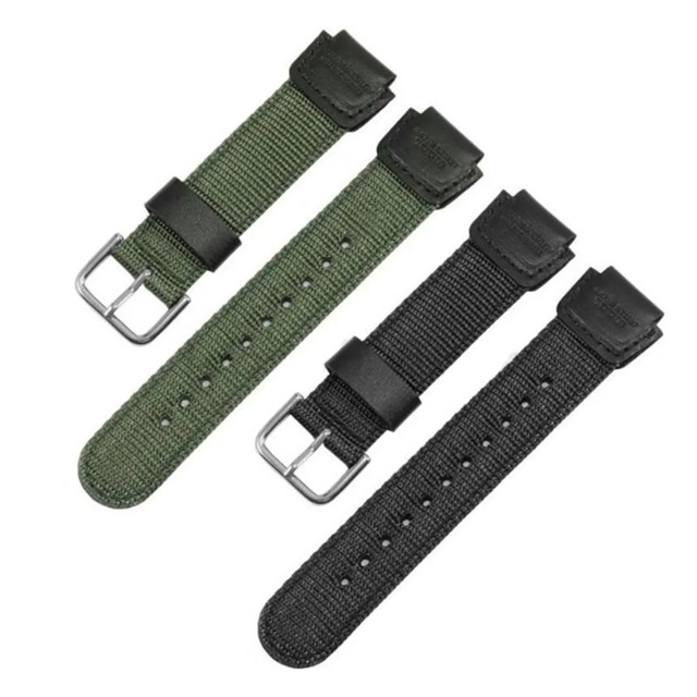 Casio Nylon Canvas Watch Strap Breathable 18mm Men's Wristband for G SHOCK AE-1200WH/SGW-300/AQ-S810W Watch Bands Accessory