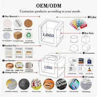 Venta al por mayor de ventanas transparentes personalizadas para fiestas, cajas plegables para Postres, cajas de papel para pasteles, cajas para pasteles de panadería