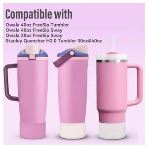 Borraccia con Cannuccia Senza BPA da 19oz 20oz 24oz 30oz 40oz, Bicchiere in Plastica per Alimenti con Base Antiscivolo in Silicone per Bambini e Adulti, per Esterni - Product Image 2