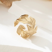 Bracelets tendance vintage en alliage doré à grandes feuilles exagérées Comiya 2026 pour femmes, bijoux de fête