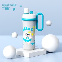 Nouveau mignon grande capacité 316 tasse à eau en acier inoxydable dessin animé créatif Double boisson avec poignée paille Thermos tasse