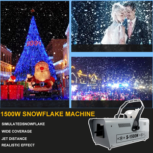 1500W alto rendimiento LED copo de nieve fabricante DMX512 RGB remoto inalámbrico IP65 escenario atmósfera efecto nieve máquina - Product Image 4