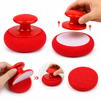 Kit d'application de cire pour voiture avec tampon en mousse souple et flexible, adaptable aux surfaces courbes de la carrosserie pour le detailing automobile