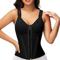 Top Moldeador Transpirable de Malla Reforzada para Mujer con Sujetador Integrado, Corsé, Prenda Exterior, Faja Reductora de Cintura y Moldeadora Corporal