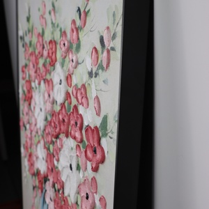 <span class=keywords><strong>Peinture</strong></span> <span class=keywords><strong>à</strong></span> <span class=keywords><strong>l</strong></span>'<span class=keywords><strong>huile</strong></span> texturée artisanale faite <span class=keywords><strong>à</strong></span> la main <span class=keywords><strong>de</strong></span> <span class=keywords><strong>vase</strong></span> avec arrangement floral Art mural décoratif moderne - Product Image 6