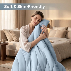Protège-matelas rafraîchissant OEM pour usine, matelassé et respirant, idéal pour les personnes ayant chaud la nuit, avec poches profondes de 8 à 21 pouces - Product Image 5