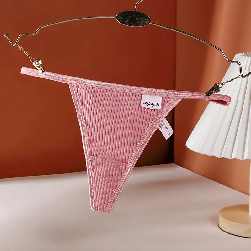 NWT 1003 Designer Pink Plaid Hipster Thong G-String Underwear Rave Panties S M L 