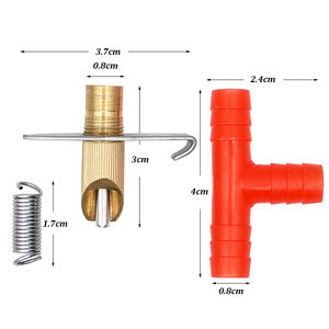 Bebedero Automático de Tetina <span class=keywords><strong>para</strong></span> Conejos, Ratones, Conejillos de Indias y Aves de Corral - Sistema de Agua Metálico - Product Image 4
