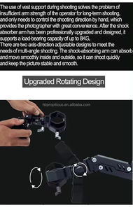 Bilate máy ảnh ổn định cánh tay sốc hấp thụ vest cho DJI rs2 RS3 rsc2 <span class=keywords><strong>Zhiyun</strong></span> <span class=keywords><strong>Crane</strong></span> <span class=keywords><strong>2S</strong></span> 3S Feiyu scorp DSLR máy ảnh cần cẩu Kit - Product Image 4