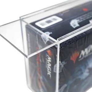 Wholesale Custom Clear Transparent Mtg Booster <b>Box</b> Acrylic Case for Collectible Display - Product Image 4
